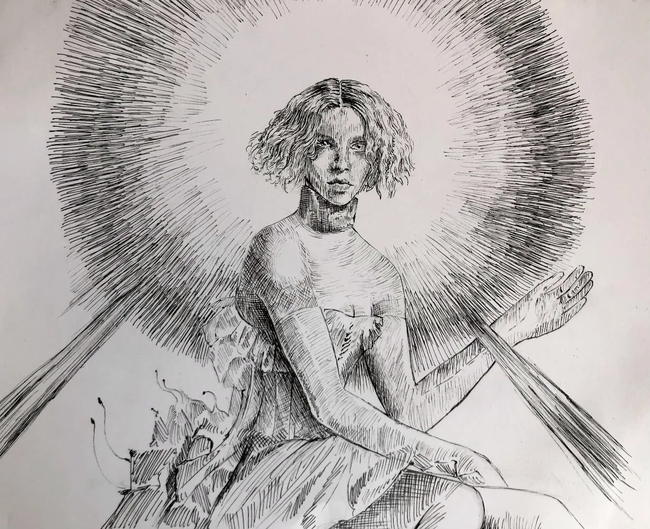 disegno di Sophie xeon in trattopen